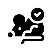 lab rat icon. glyph icon for your website, mobile, presentation, and logo design. vector