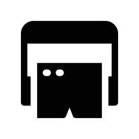 glasses icon. glyph icon for your website, mobile, presentation, and logo design. vector