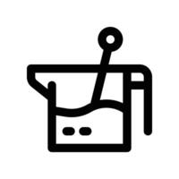 beaker icon. line icon for your website, mobile, presentation, and logo design. vector