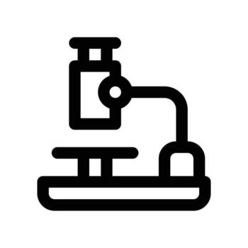 microscope icon. line icon for your website, mobile, presentation, and logo design. vector