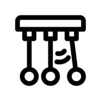 newton cradle icon. line icon for your website, mobile, presentation, and logo design. vector
