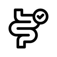 intestine icon. line icon for your website, mobile, presentation, and logo design. vector