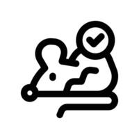 lab rat icon. line icon for your website, mobile, presentation, and logo design. vector