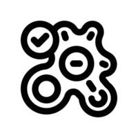 amoeba icon. line icon for your website, mobile, presentation, and logo design. vector