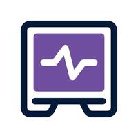 cardiogram icon. dual tone icon for your website, mobile, presentation, and logo design. vector