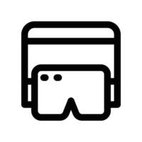 glasses icon. line icon for your website, mobile, presentation, and logo design. vector