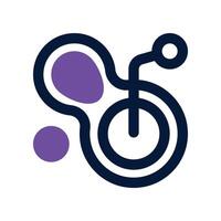 mitosis icon. dual tone icon for your website, mobile, presentation, and logo design. vector