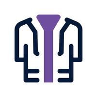 lab coat icon. dual tone icon for your website, mobile, presentation, and logo design. vector