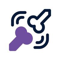 bones icon. dual tone icon for your website, mobile, presentation, and logo design. vector