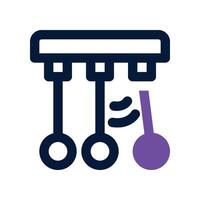 newton cradle icon. dual tone icon for your website, mobile, presentation, and logo design. vector