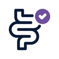 intestine icon. dual tone icon for your website, mobile, presentation, and logo design. vector