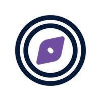 compass icon. dual tone icon for your website, mobile, presentation, and logo design. vector