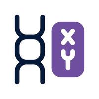 chromosome icon. dual tone icon for your website, mobile, presentation, and logo design. vector