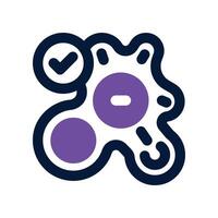 amoeba icon. dual tone icon for your website, mobile, presentation, and logo design. vector