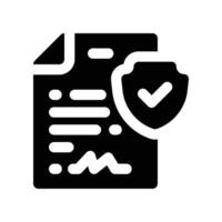 policy icon. glyph icon for your website, mobile, presentation, and logo design. vector