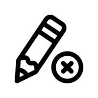 reject icon. line icon for your website, mobile, presentation, and logo design. vector