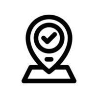 location icon. line icon for your website, mobile, presentation, and logo design. vector