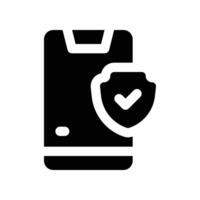 phone icon. glyph icon for your website, mobile, presentation, and logo design. vector