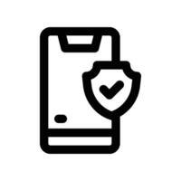 phone icon. line icon for your website, mobile, presentation, and logo design. vector