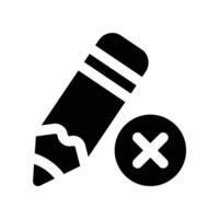reject icon. glyph icon for your website, mobile, presentation, and logo design. vector