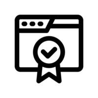 website icon. line icon for your website, mobile, presentation, and logo design. vector