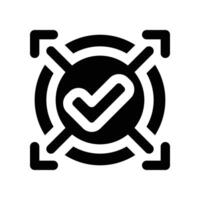 target icon. glyph icon for your website, mobile, presentation, and logo design. vector