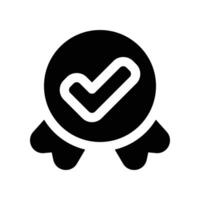quality control icon. glyph icon for your website, mobile, presentation, and logo design. vector