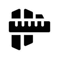 measure icon. glyph icon for your website, mobile, presentation, and logo design. vector