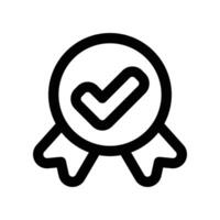 quality control icon. line icon for your website, mobile, presentation, and logo design. vector