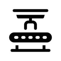 conveyor icon. glyph icon for your website, mobile, presentation, and logo design. vector