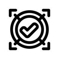 target icon. line icon for your website, mobile, presentation, and logo design. vector