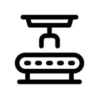 conveyor icon. line icon for your website, mobile, presentation, and logo design. vector