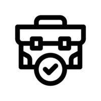 suitcase icon. line icon for your website, mobile, presentation, and logo design. vector