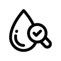 water drop icon. line icon for your website, mobile, presentation, and logo design. vector
