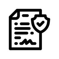 policy icon. line icon for your website, mobile, presentation, and logo design. vector
