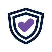 protection icon. dual tone icon for your website, mobile, presentation, and logo design. vector