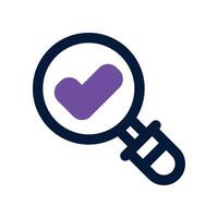 search icon. dual tone icon for your website, mobile, presentation, and logo design. vector