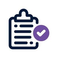 evaluation icon. dual tone icon for your website, mobile, presentation, and logo design. vector