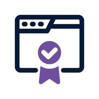 website icon. dual tone icon for your website, mobile, presentation, and logo design. vector