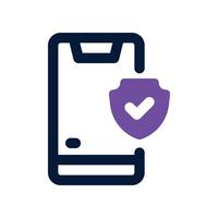 phone icon. dual tone icon for your website, mobile, presentation, and logo design. vector