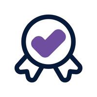 quality control icon. dual tone icon for your website, mobile, presentation, and logo design. vector