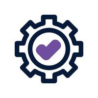 setting icon. dual tone icon for your website, mobile, presentation, and logo design. vector