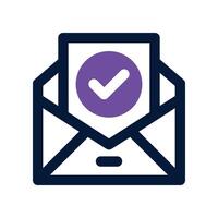 letter icon. dual tone icon for your website, mobile, presentation, and logo design. vector