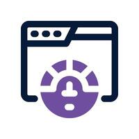 speed test icon. dual tone icon for your website, mobile, presentation, and logo design. vector