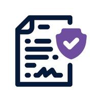 policy icon. dual tone icon for your website, mobile, presentation, and logo design. vector
