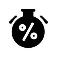 Stopwatch icon. glyph icon for your website, mobile, presentation, and logo design. vector
