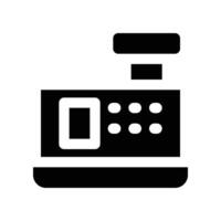 Cash Register icon. glyph icon for your website, mobile, presentation, and logo design. vector