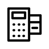 Pos Terminal icon. line icon for your website, mobile, presentation, and logo design. vector