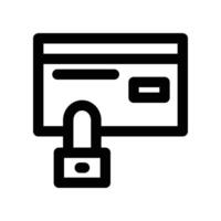 Secure Payment icon. line icon for your website, mobile, presentation, and logo design. vector