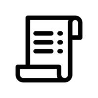 Invoice icon. line icon for your website, mobile, presentation, and logo design. vector